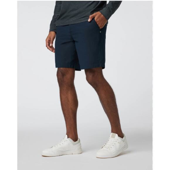 Vuori Mens Meta Shorts 8" Ink Navy Blue Technical Athleisure NWT 32 - Picture 1 of 5